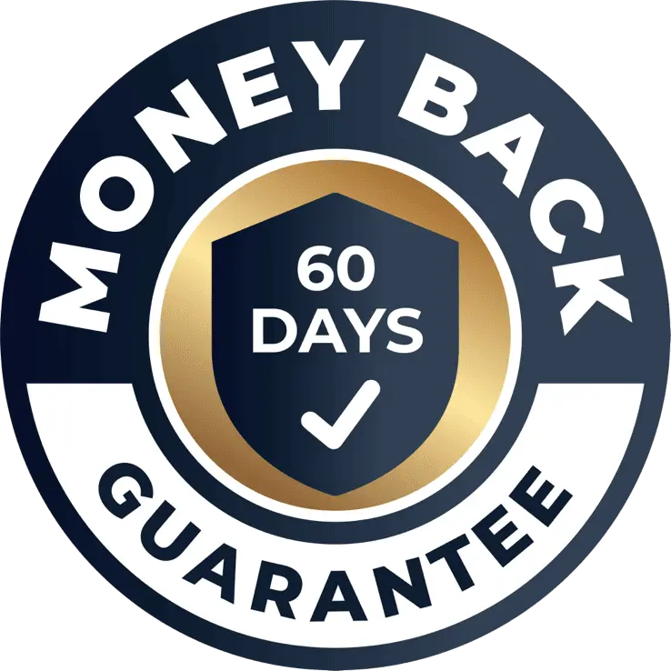 Brazilian Wood money back guarantee badge